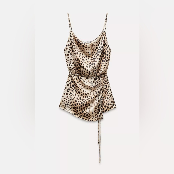 Zara Animal Print Camisole Top - Picture 1 of 3